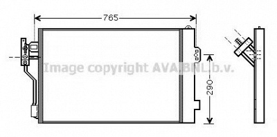 AVA QUALITY COOLING ms5352 -  Конденсатор, кондиционер